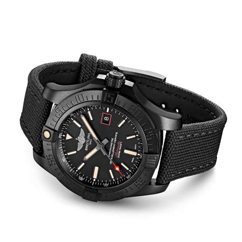 breitling avenger blackbird black dial strap|Breitling Avenger 44 blackbird.